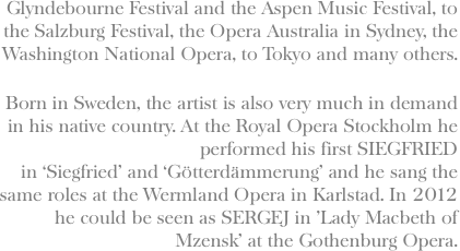 Glyndebourne Festival and the Aspen